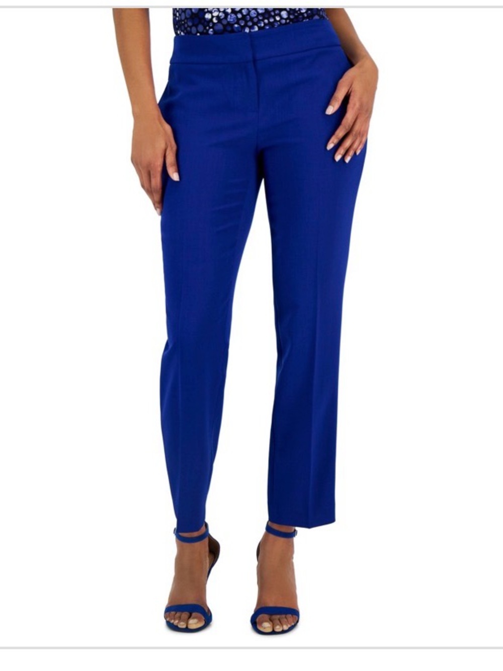 Kasper Women's Ava Straight-Leg Stretch Crepe Pant